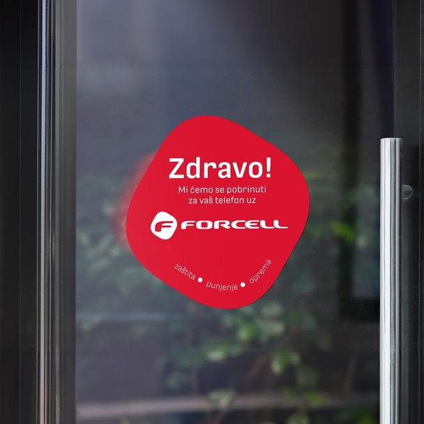 Naklejka na szybę Forcell