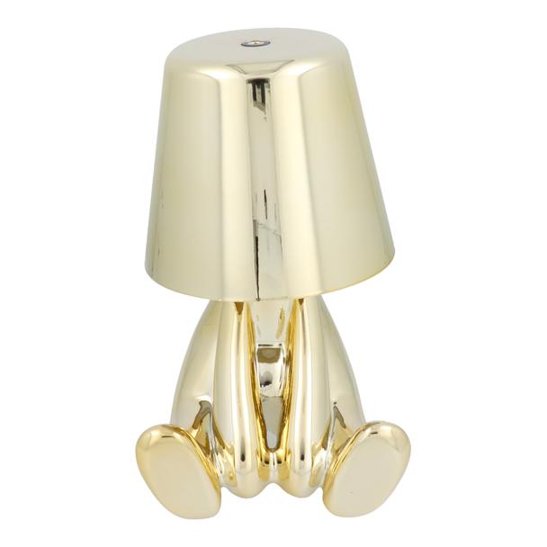 Lampka nocna GOLD MAN Art Deco siedzący (wzór 5) MLTL