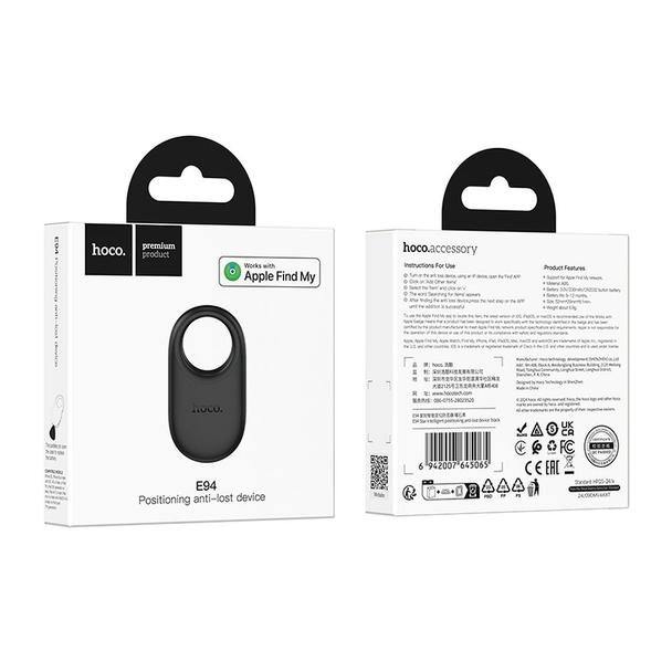 Lokalizator zgodny z Apple Find My Hoco E94 czarny