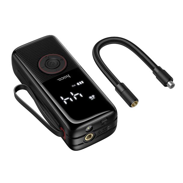 Kompresor samochodowy Hoco bezprzewodowy 4000mAh ZP18 czarny