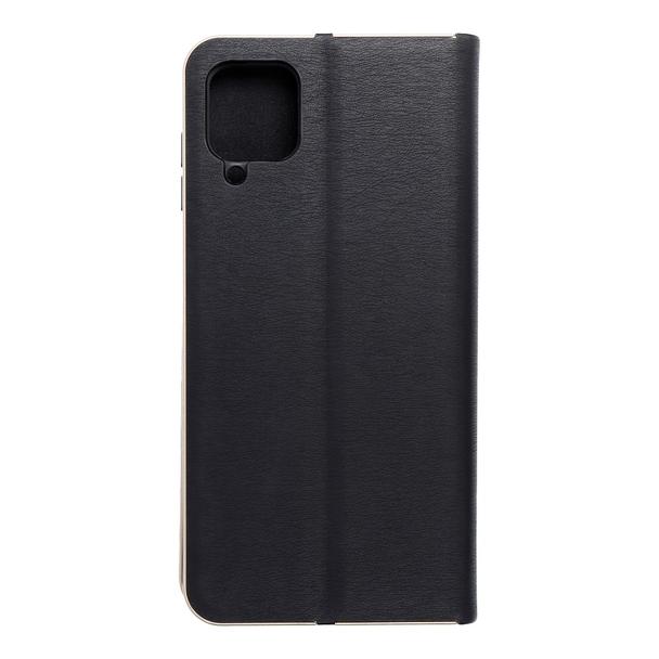 Etui z klapką na Samsung A12 / M12 Luna Book Gold czarne