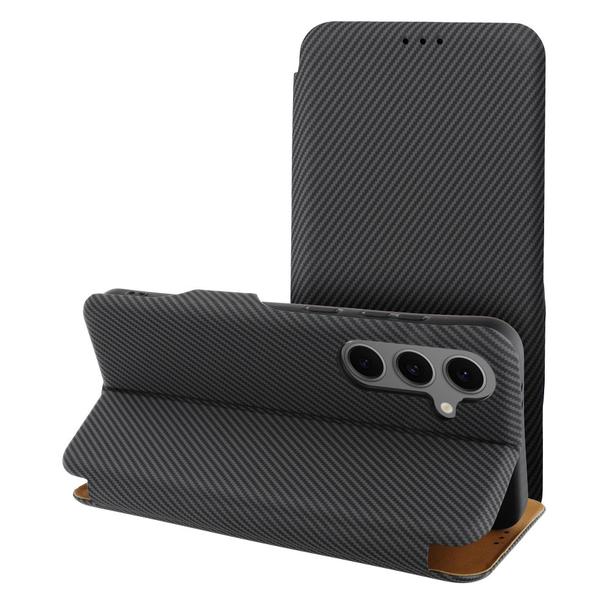 Etui z klapką na Samsung S25 PLUS Folio Side Magnet szare
