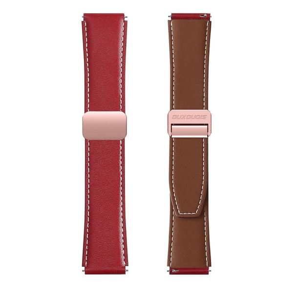 DUX DUCIS pasek YA skórzany do Apple Watch 38 / 40 / 41 mm czerwony