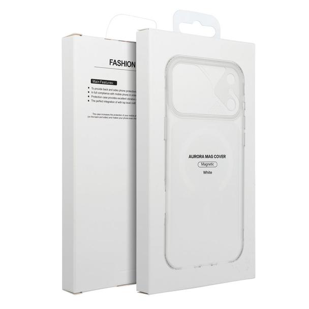 Etui na iPhone 13 PRO Aurora zgodne z MagSafe białe
