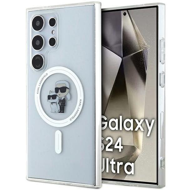 KARL LAGERFELD futerał do SAMSUNG S24 Ultra KLHMS24LHGKCNOT (MAGSAFE IML KC) transparentny