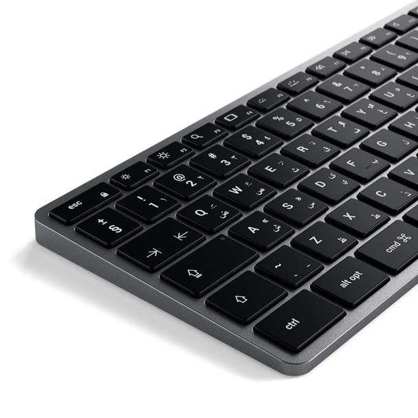 Klawiatura przewodowa USB C QWERTY Satechi Slim W3 Wired ST-UCSW3M szara