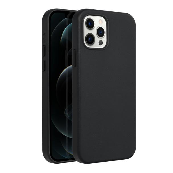 Futerał LEATHER MAG COVER kompatybilny z MagSafe do IPHONE 12 Pro czarny