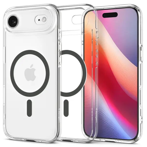 SPIGEN futerał ULTRA HYBRID MAG kompatybilny z MagSafe do IPHONE 17 Air clear graphite