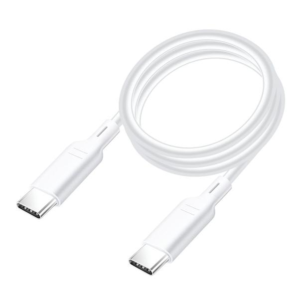 Kabel USB C do USB C Blue Star 3A 1,2 m biały