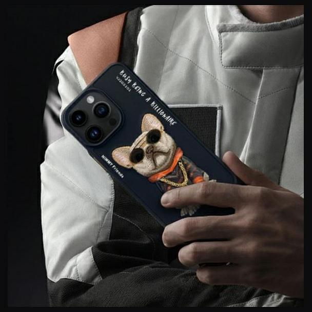 NIMMY futerał GLASSES COOL DOG do IPHONE 15 Pro Max czarny