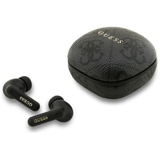 Słuchawki bezprzewodowe douszne Guess TWS ENC 4G Classic Metal Logo czarne
