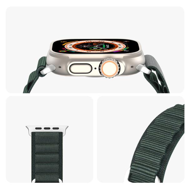 DUX DUCIS pasek GS nylonowy do Apple Watch 42 / 44 / 45 / 49 mm zielony