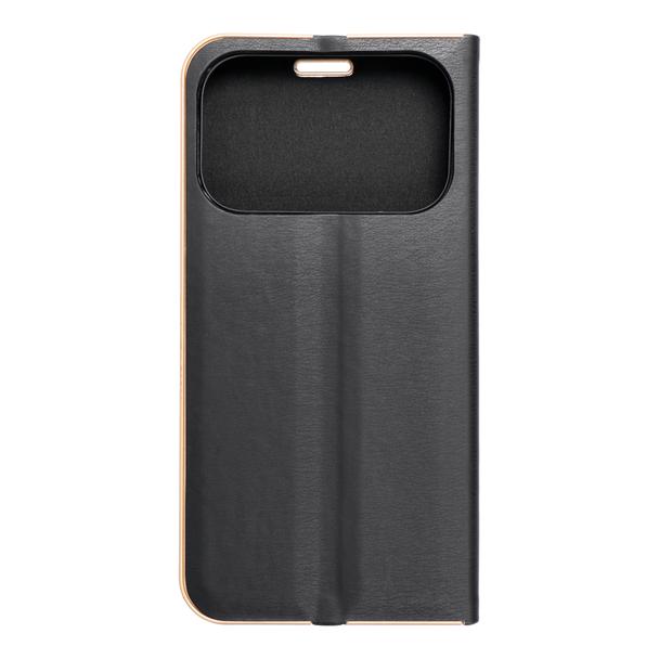 Etui z klapką na iPhone 17 PRO Luna Book Gold czarne
