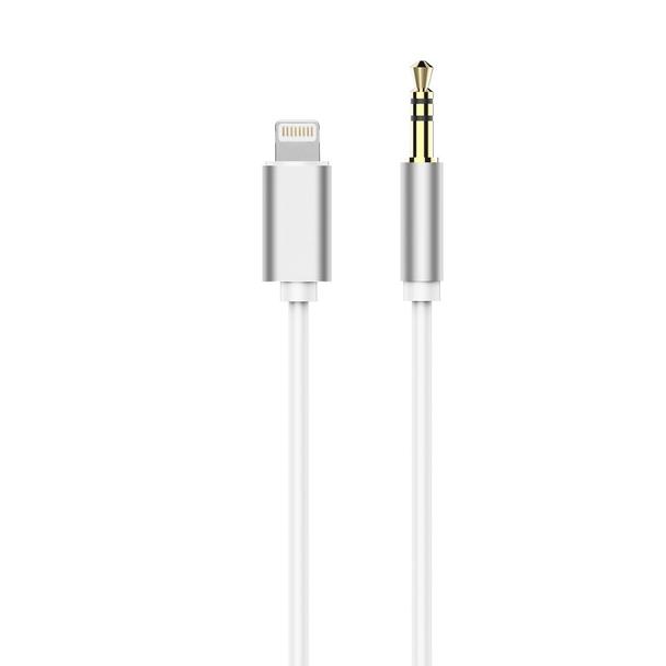 Kabel AUX Lightning (męski) do Jack 3,5 mm (męski) biały