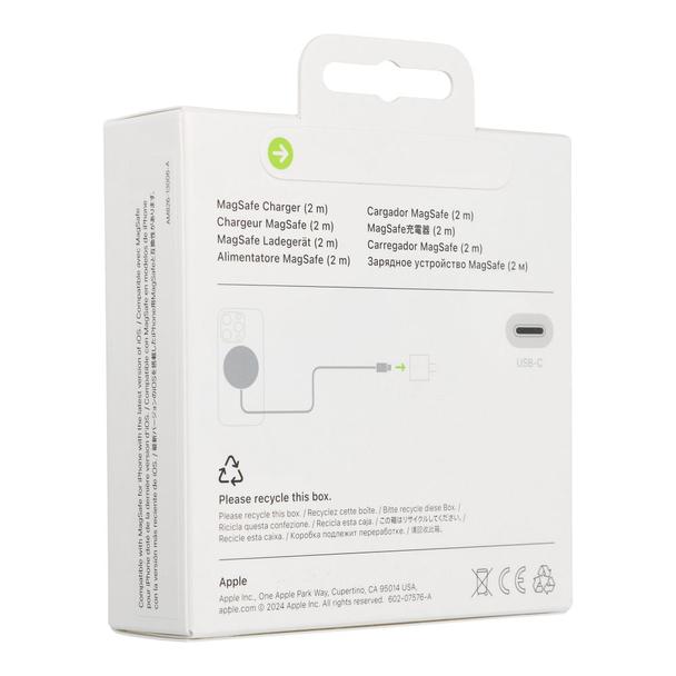 Oryginalna ładowarka indukcyjna Apple zgodna z MagSafe i Qi 2.2 MX6Y3ZM/A A3250 25W biała blister