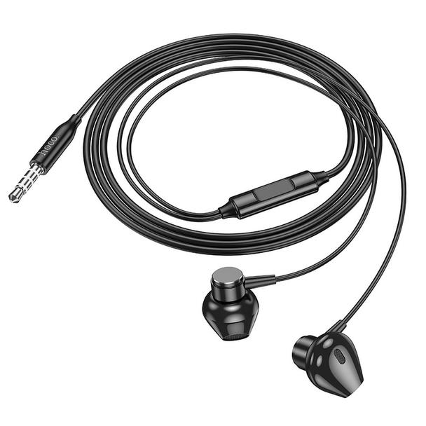 Słuchawki przewodowe douszne Jack 3,5 mm Hoco M125 czarne