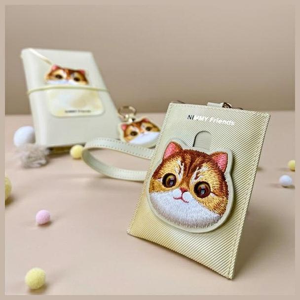 NIMMY portfel na karty BIG EYED PET 2.0 Cat khaki