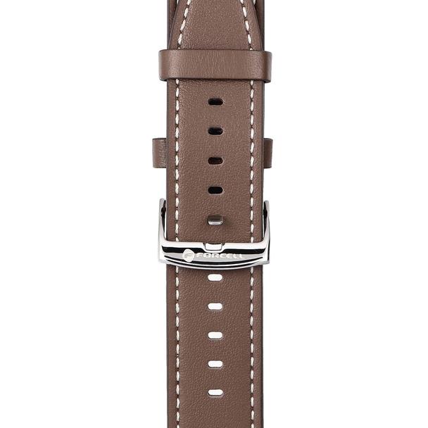 Pasek do Samsung Galaxy Watch Forcell F-Design FS21 dziurki skóra ekologiczna 22 mm brązowy