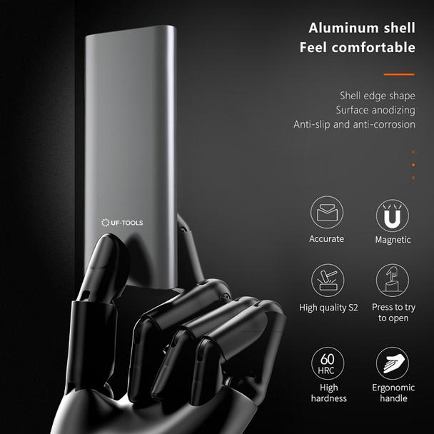 UF-TOOLS - Wkrętak precyzyjny z wymiennymi bitami 48w1