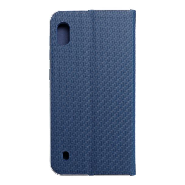 Etui z klapką na Samsung A10 Luna Book Carbon niebieskie