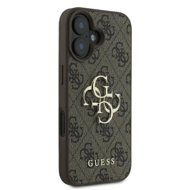 GUESS futerał do IPHONE 16 GUHCP16S4GMGBR (4G PU Big Logo) brązowy