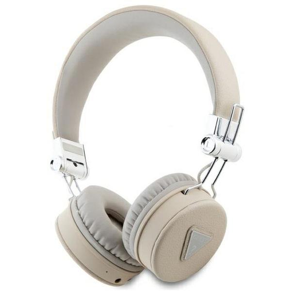 GUESS słuchawki bezprzewodowe bluetooth nagłowne ENC GUBH70PGTSPSE (Grained Classic Round Shape) beżowe