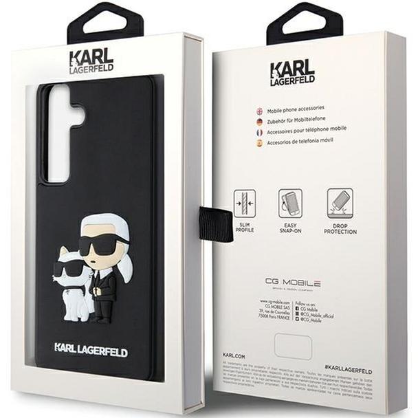 KARL LAGERFELD futerał do SAMSUNG S24 Plus KLHCS24M3DRKCNK (3D RUBBER KC NFT) czarny