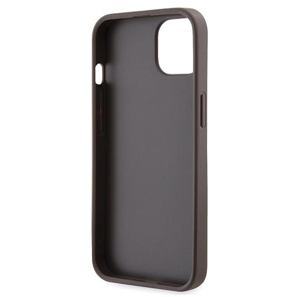 GUESS futerał do IPHONE 13 / 14 / 15 GUHCP14SP4TDSCPW (Crossbody 4G Metal Logo) brązowy
