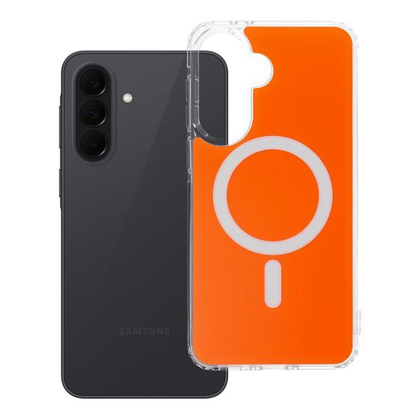 Etui na Samsung A37 Clear Fusion Mag Cover zgodne z MagSafe hermes orange