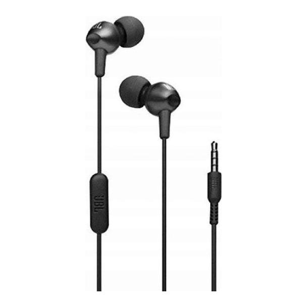 Słuchawki przewodowe douszne Jack 3,5 mm JBL C200Si czarne