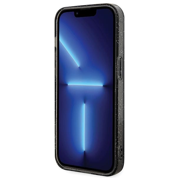 KARL LAGERFELD futerał do IPHONE 15 Pro KLHMP15LHGKCNOK (Glitter + MAG) czarny