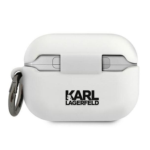 Oryginalne Etui KARL LAGERFELD KLACAPSILCHWH do Apple Airpods Pro biały