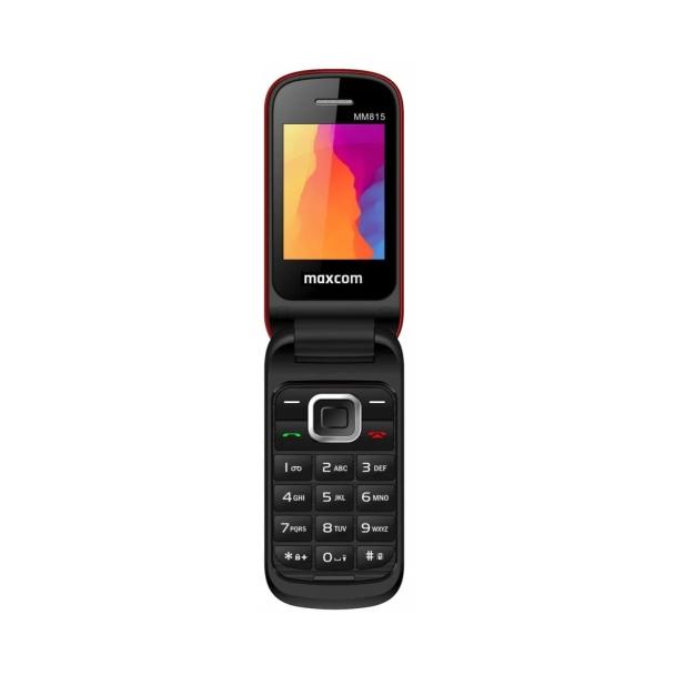 MAXCOM telefon dla seniora z klapką MM815 czerwony