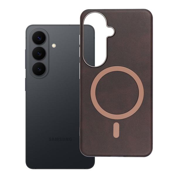 Futerał do Samsung S26 Gentleman Mag Cover zgodny z MagSafe brązowy