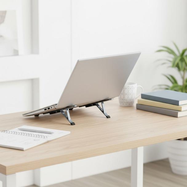 Uchwyt na laptop / tablet biurkowy składany Forcell F-Grip Fold Stand H Pro szary
