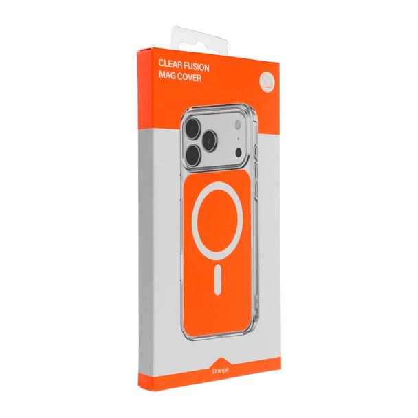 Futerał do iPhone 17 Clear Fusion Mag Cover zgodny z MagSafe hermes orange
