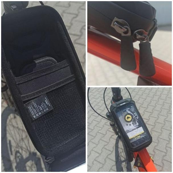 WILDMAN sakwa rowerowa na kierownicę na zamek 0,5L (4" - 7") X3 czarna