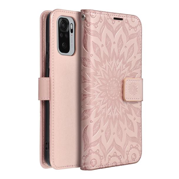 Etui z klapką na Xiaomi Redmi NOTE 10 / 10S Mezzo Book mandala złoto-różowe