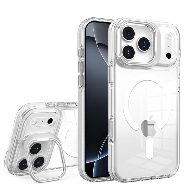 Futerał do iPhone 15 Lens Mag Cover zgodny z MagSafe biały