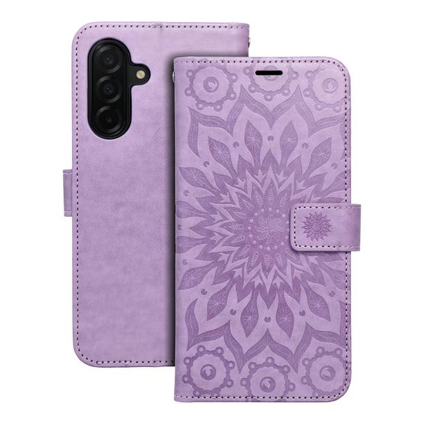 Etui z klapką na Samsung A57 5G Mezzo Book mandala fioletowe