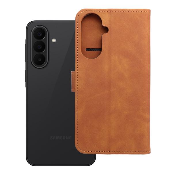 Etui z klapką na Samsung A27 Tender Book brązowe