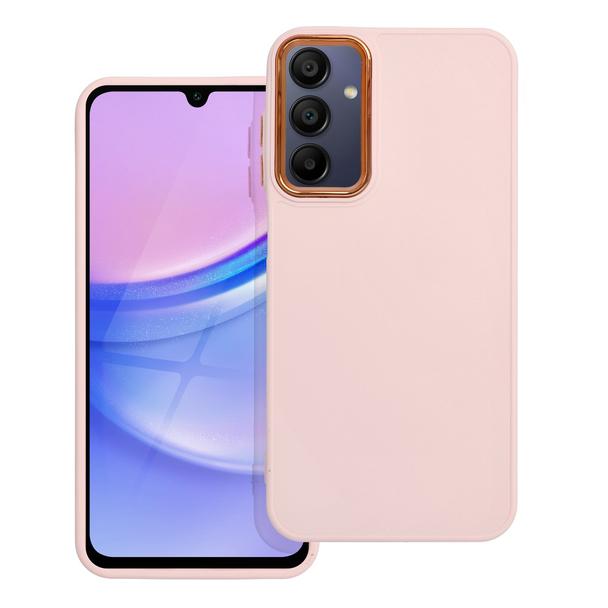 Futerał do Samsung A15 4G / A15 5G Frame pudrowy róż