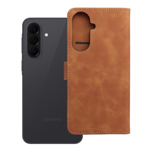 Etui z klapką na Samsung A57 5G Tender Book brązowe
