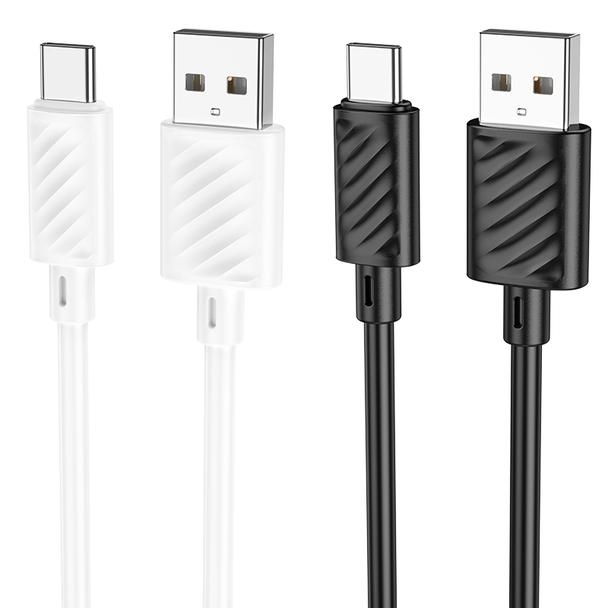 Kabel USB A do USB C Hoco 3A 2 m X88 biały