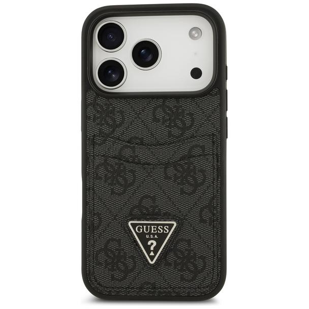 GUESS futerał do IPHONE 17 Pro GUHCP17LP4TPK (4G Double Card Triangle) czarny