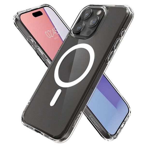 SPIGEN futerał ULTRA HYBRID MAG kompatybilny z MagSafe do IPHONE 16 Pro frost clear