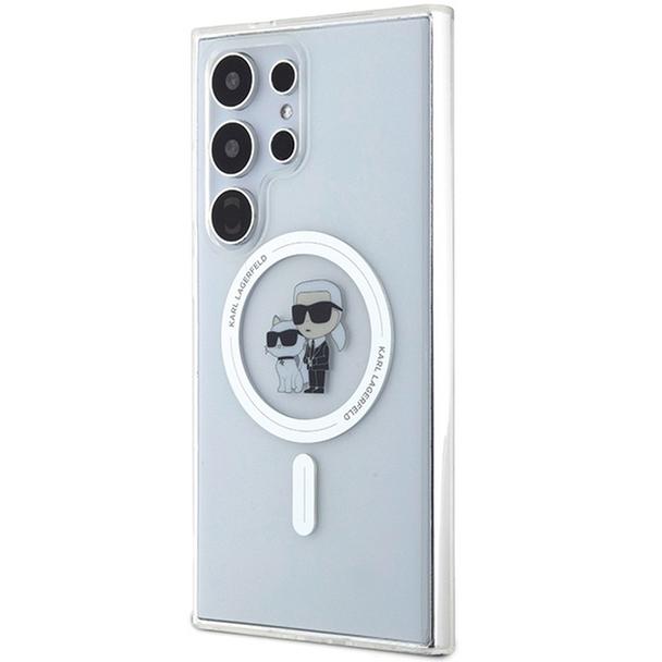 KARL LAGERFELD futerał do SAMSUNG S24 Ultra KLHMS24LHGKCNOT (MAGSAFE IML KC) transparentny