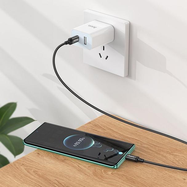 Kabel USB C do USB C Hoco 3A 60W 2 m X89 czarny