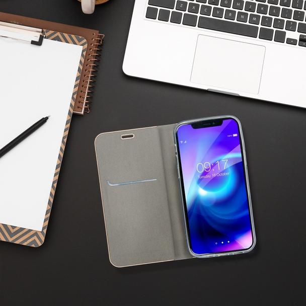 Etui z klapką na Xiaomi Redmi NOTE 10 PRO Luna Book Gold srebrne