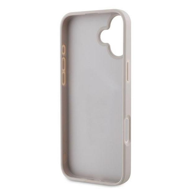 GUESS futerał do IPHONE 16 Plus GUHCP16MG4GLPI (4G PU Bottom Stripe) różowy